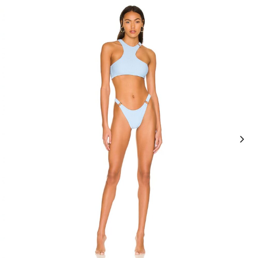 Lovers and Friends Say It Bikini Set in Baby Blue - Size M